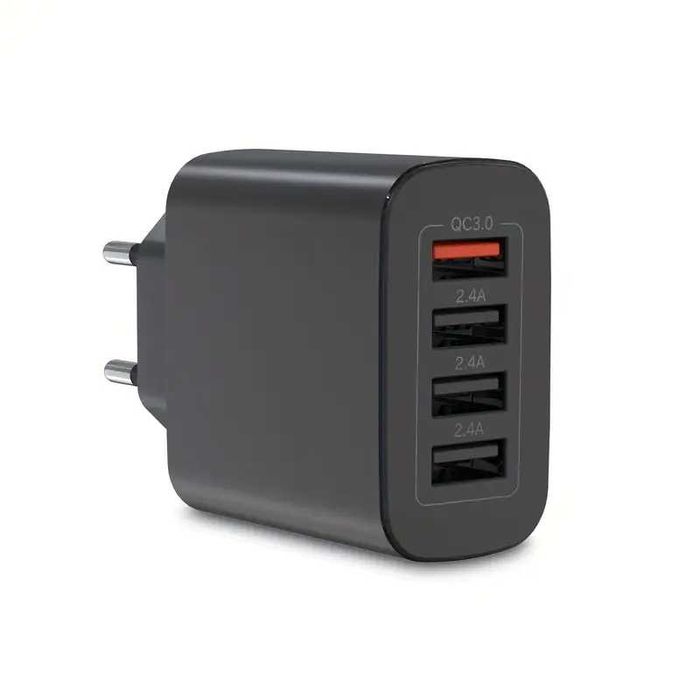 60W Бързо Зарядно с 4 USB Порта (QC 3.0)