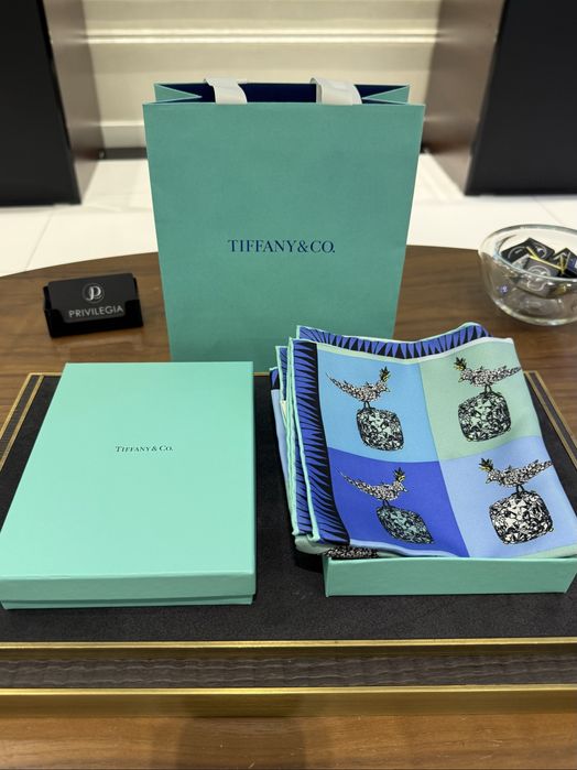 NEW Платок Tiffany & Co Bird on a Rock 733620