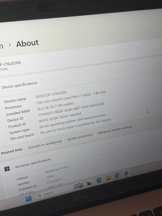 Dell Latitude 5340 Intel i7-1365U vPro, 16GB DDR5 , 1TB SSD - НОВ