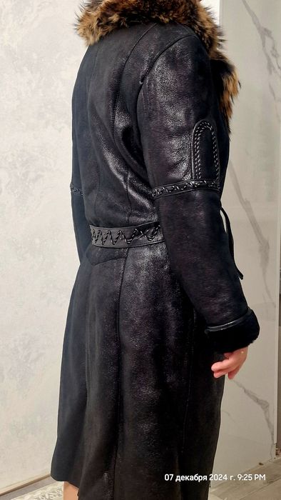 Кожанная дубленка