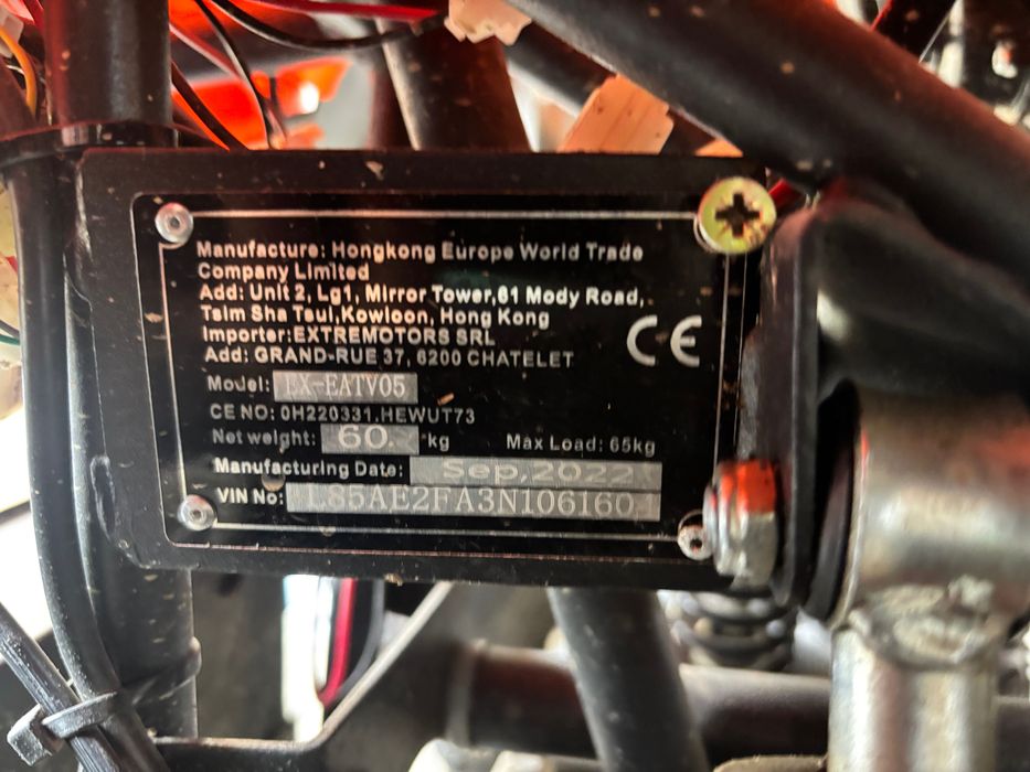 ATV electric Ultra Motocross Renegate 1000W-48V