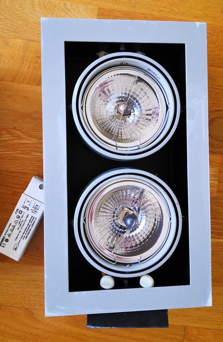 Spot led incastrat 2 module (16 buc.)