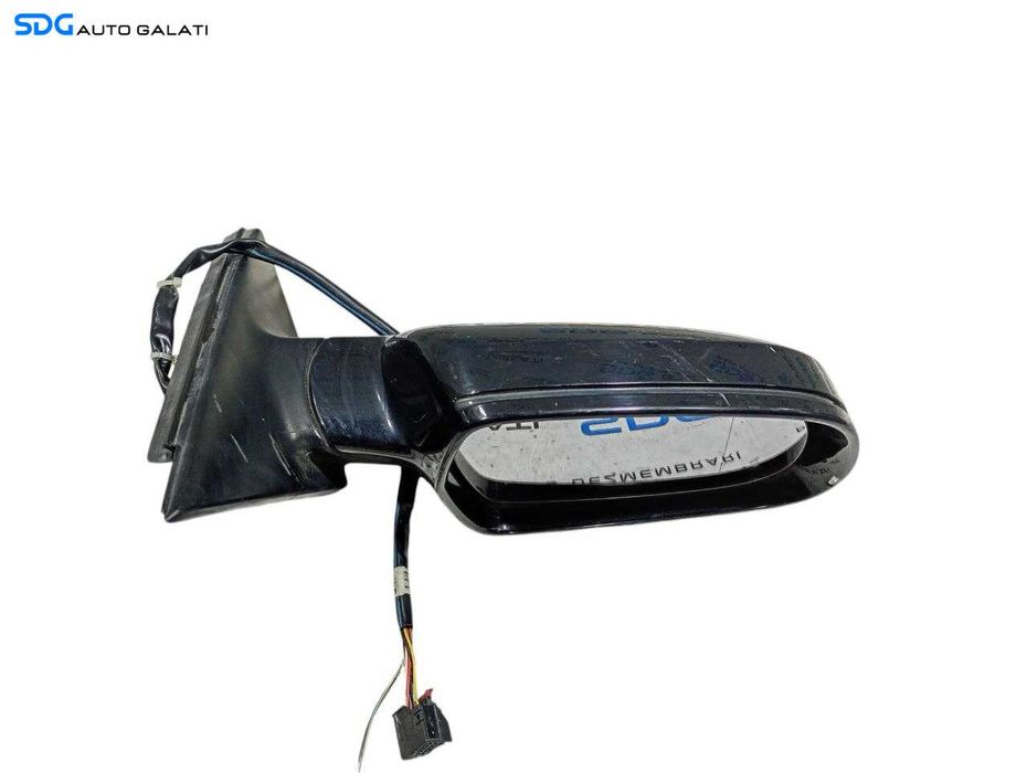 Oglinda Dreapta Electrica Rabatare Electrica Audi A4 B8 Berlina Sedan 2008 - 2012 Culoare Negru Cod 021053 [LR0893]