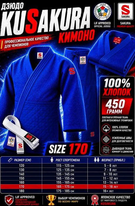 Кимано для дзюдо