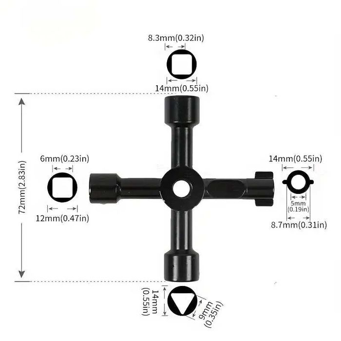 Cheie universala panouri electrice