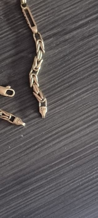 Златен мъжки ланец и гривна