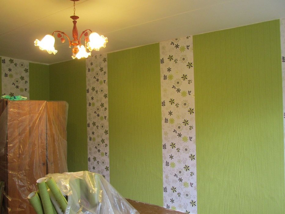 Косметический ремонт. Ремонт квартир. Поклейка обоев. Жидкие обои.