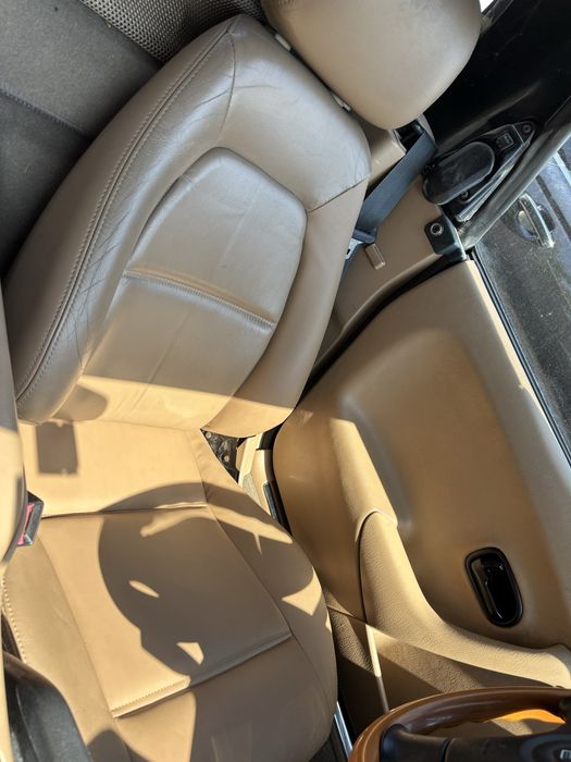 Interior Mazda Mx-5 NB volan mahon scaune piele crem / bej nuca schimbator fete usi