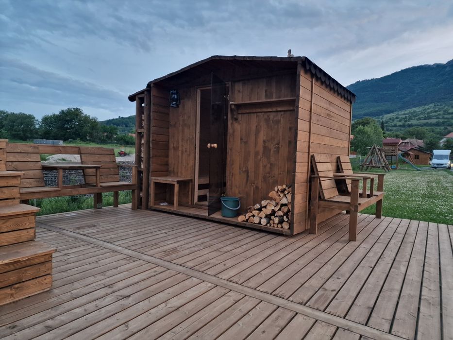 SAUNA EXTERIOARA de diferite modele SPA și esențe tratate
