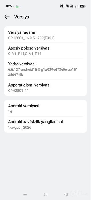 Oppo reno 15 sotiladi