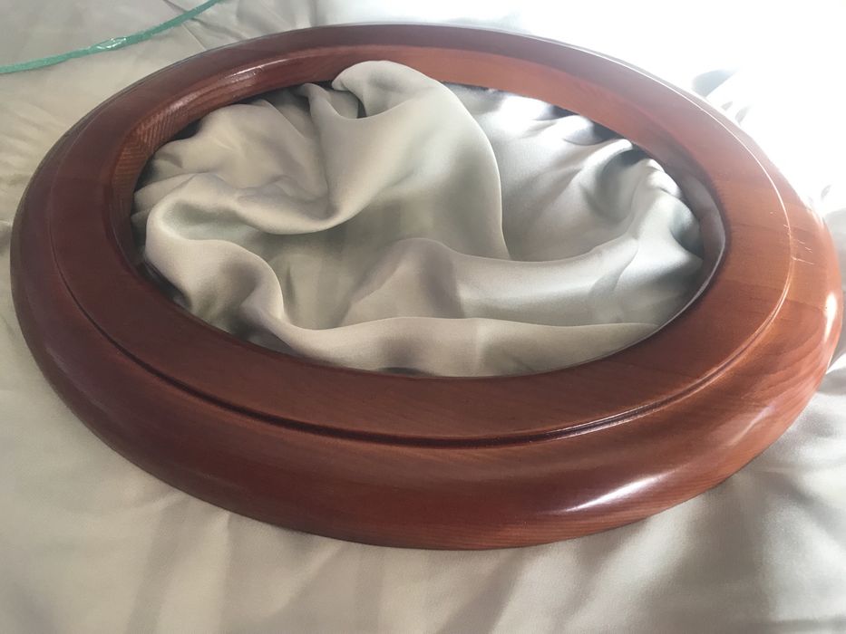 Елипсовидна рамка за картина/гоблен от масив