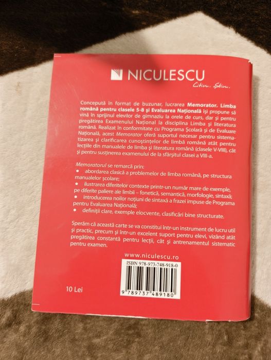 Memorator la limba română