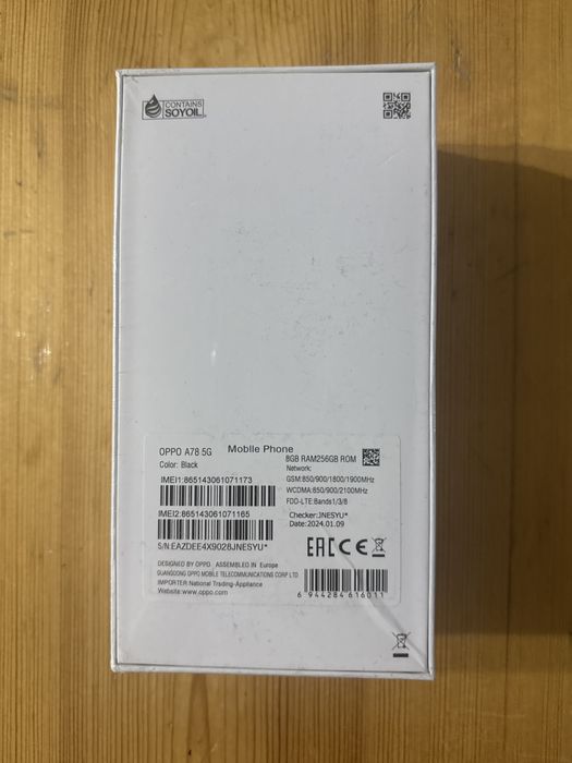 Продается новый Oppo A78
