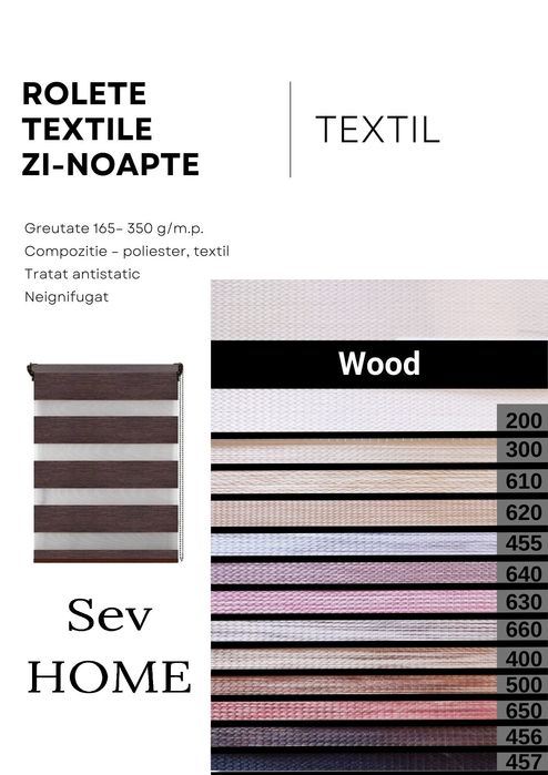 Rolete textile zi-noapte cu Montaj București
