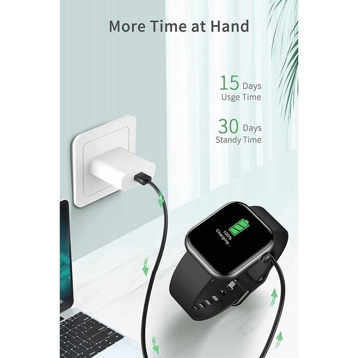 Смарт часовник CUBOT C5, 43mm, TPU Strap Black