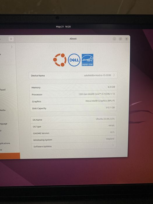 DELL Vostro 15 3530 Intel i5