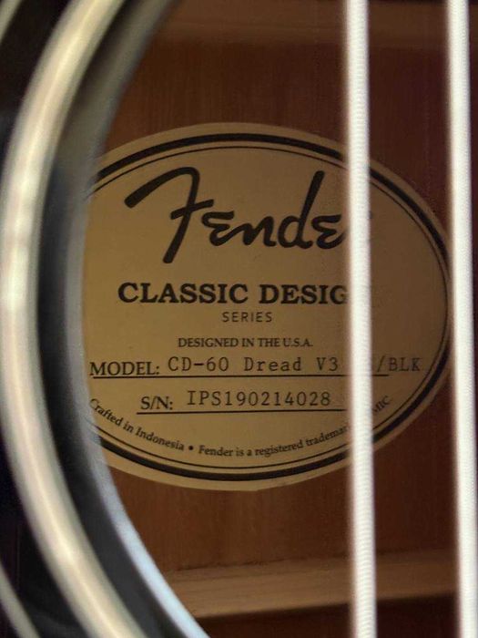 Китара Fender CD-60 Dread V3