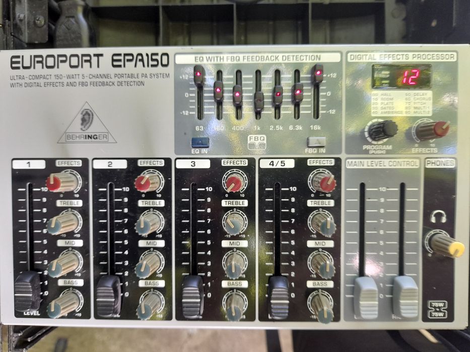 Mixer amplificat Behringer Europort EPA150 cu efecte Craiova • OLX.ro