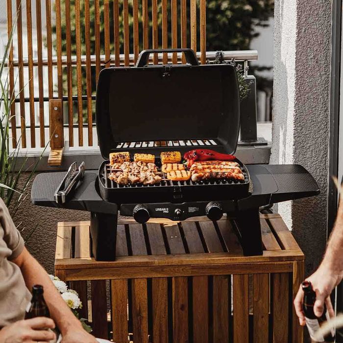 Компактно мултифункционално газово барбекю ENDERS URBAN, 2 зони, 2 котлона, 4,4 kW