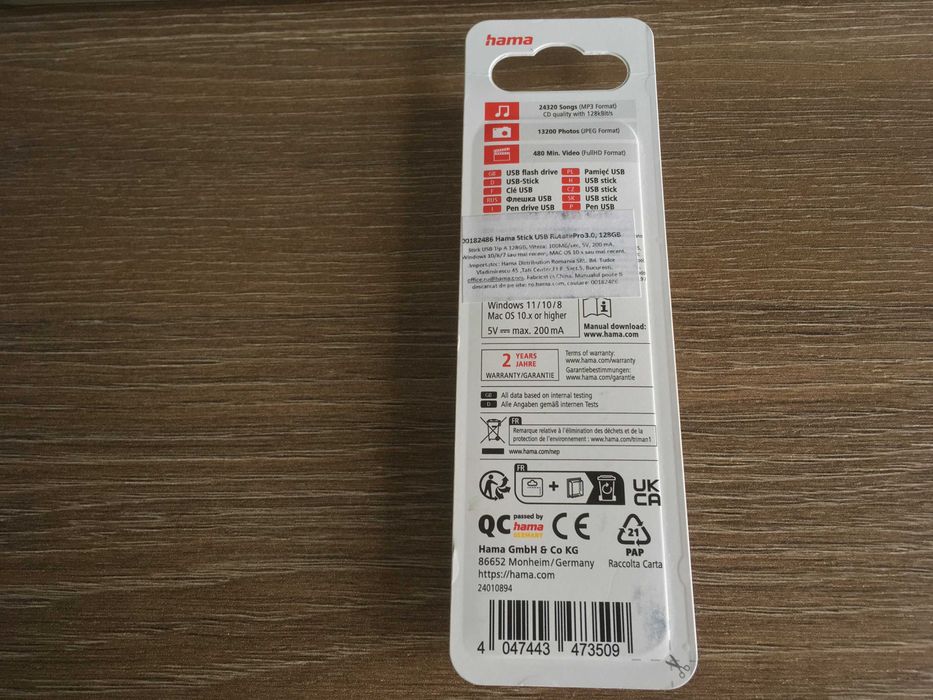 stick 128 gb memorie usb 3 Hama Rotate Pro, nou, garantie