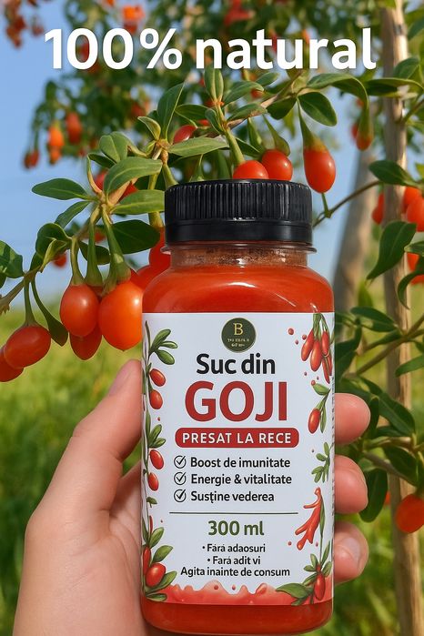 Suc din GOJI  presat la rece. 300ml