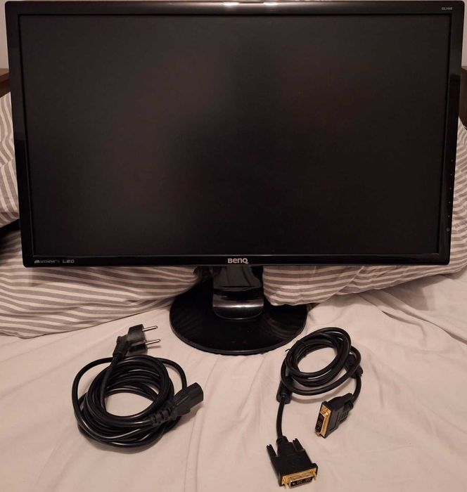 Monitor LED BenQ 24", Wide, Full HD, DVI, Negru Lucios, GL2460