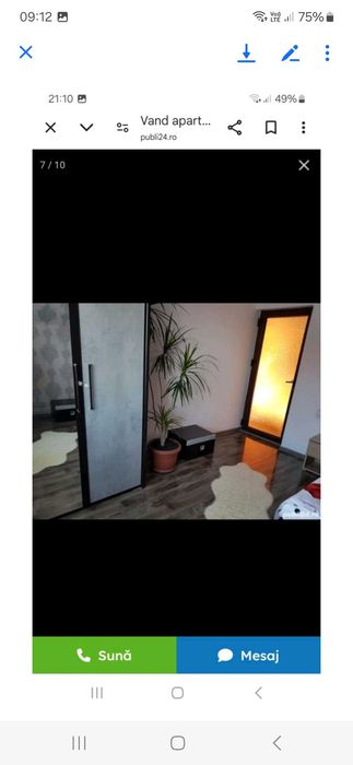 Inchiriez două camere bucătărie,baie,complet mobilate la casa cu curte comuna  in centru pe strada Mihai Eminescu