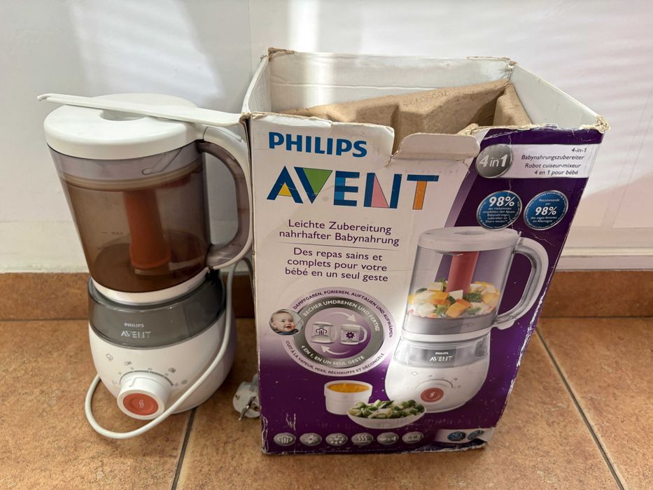Aparat Philips AVENT 4in1 gatit aburi pentru bebelusi
