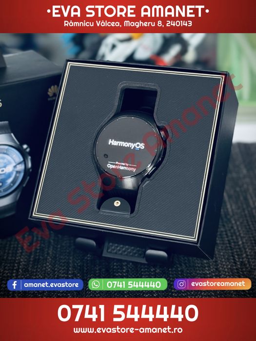 Smartwatch HUAWEI Watch 5 46mm Black Fluoroelastimer Strap