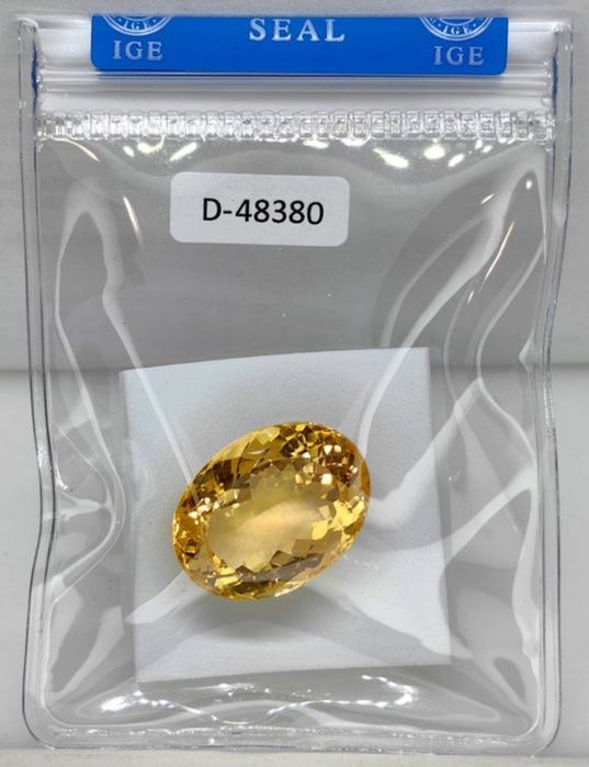 Citrin Natural 31.18 ct - Certificat IGE