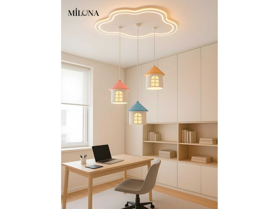 Люстра лед светодиодная, с 3 режимами освещения, для детской комнаты