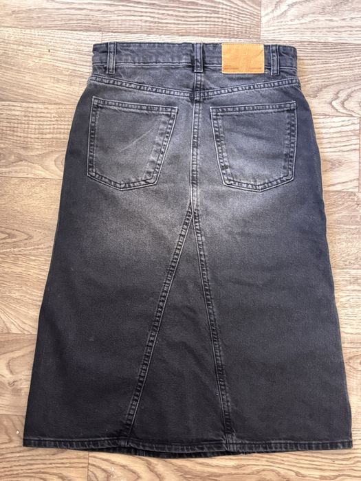 Черная джинсовая юбка Zara