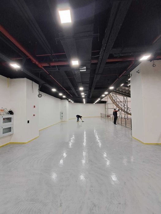 Устройство полимерных полов — быстро, чисто и с гарантией. Эпоксид