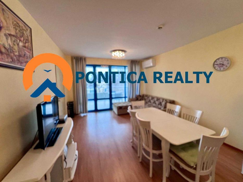 Двустаен апартамент в Слънчев Бряг на първа линия