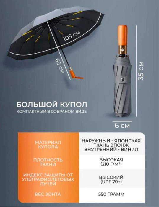 Зонтик зонт zontik avtomat taxta zont деревянной ручкой