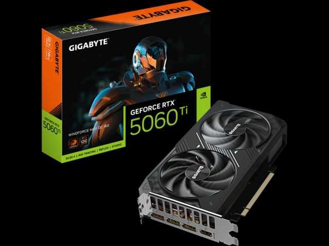 Gigabyte GeForce RTX 5060 TI WINDFORCE MAX 16GB GDDR7 OC Edition гр ...