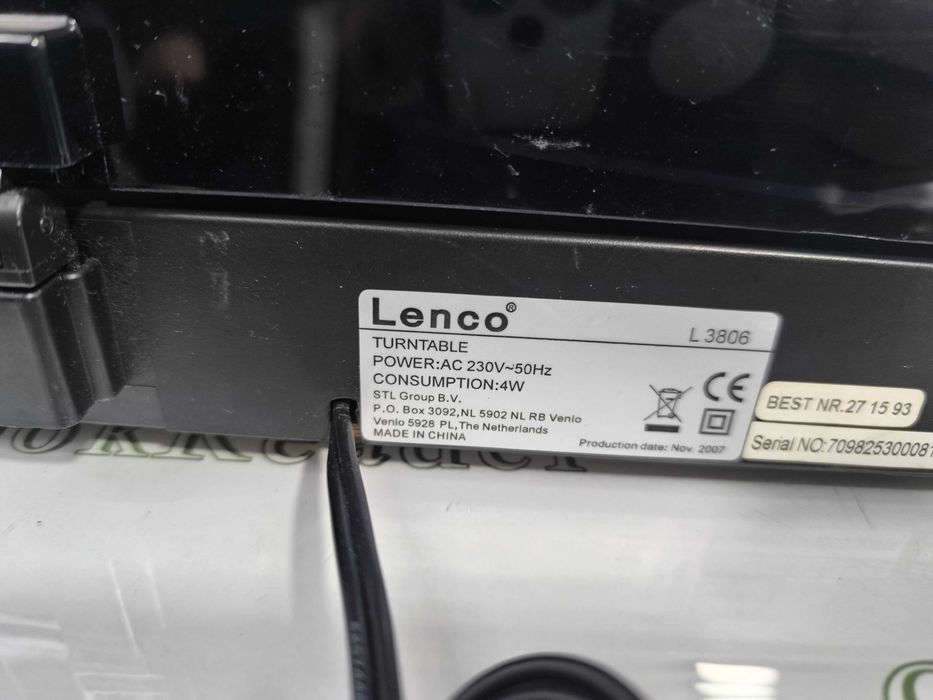 Pick-up Lenco L 3806 Stereo Turntable 33/45 REJECT RCA