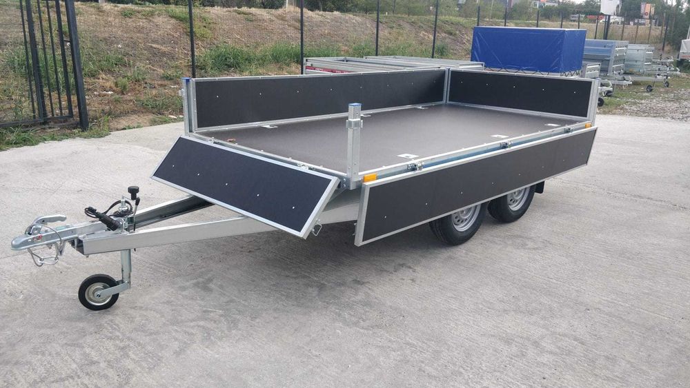 Remorca Noua Premium 750 kg 2 Axe Faro Magicus 300x150x35cm Tip Platfo
