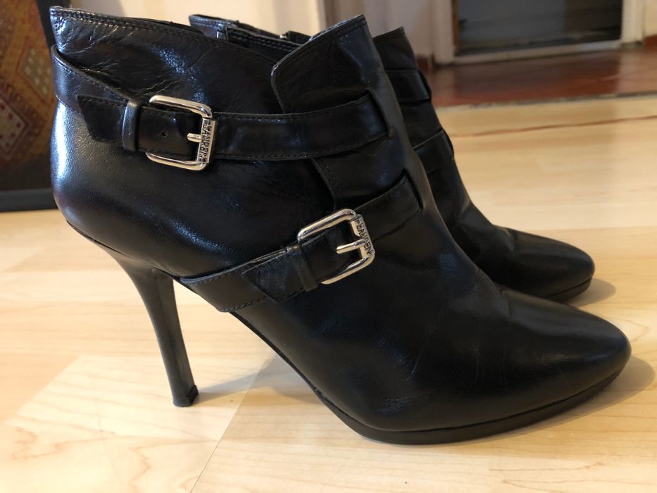 Ghete Ralph Lauren dama piele negre