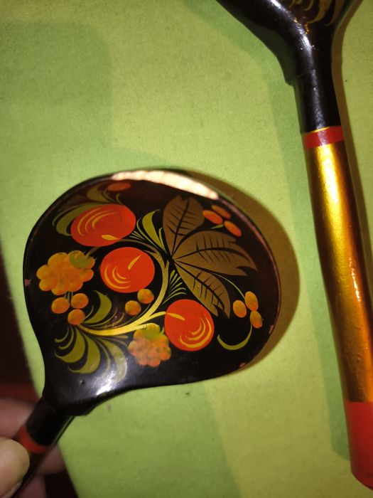 Руски дървени лъжици Хохлома