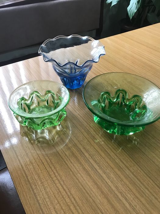 Вазочки чешское стекло