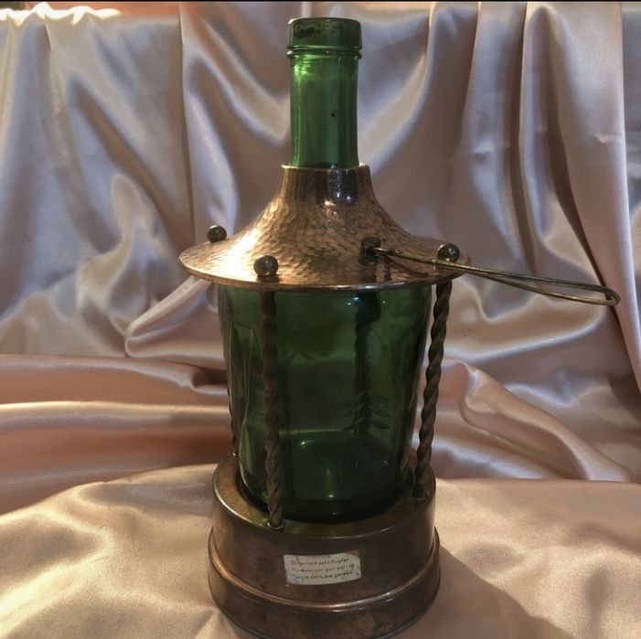 Sticla muzicala, cu suport din cupru