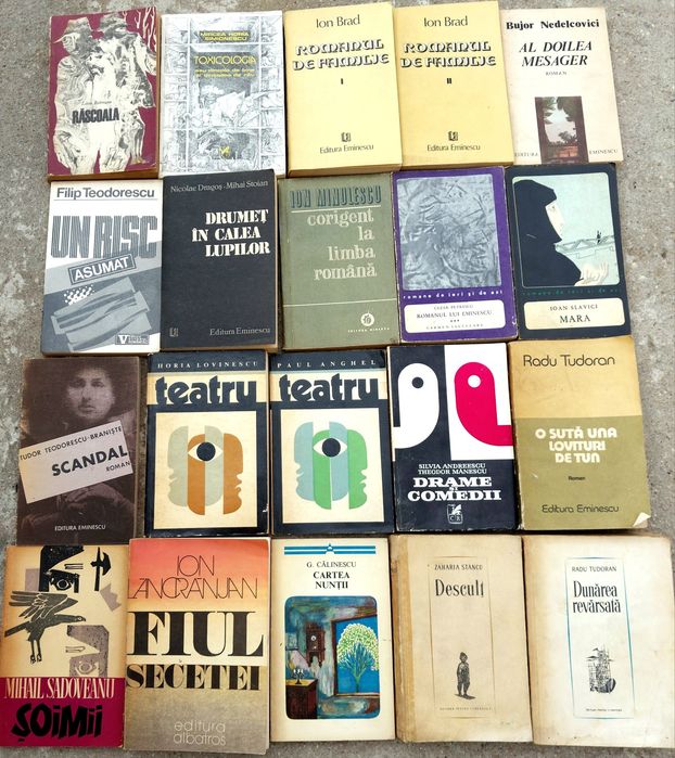 LICHIDARE STOC – CĂRȚI începând de la 2 lei pe carte

Vând URGENT mai multe loturi de cărți din bibliotecă personală – volum mare (3000+