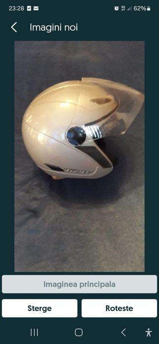 Casca moto marca Tempo, ventilata in interior