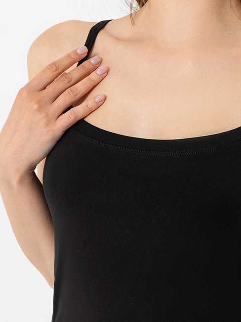 топ майка черная