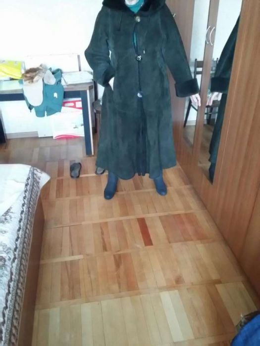 Дубленка женская длинная