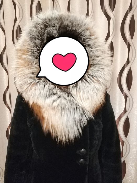 Шуба Мутон (цигейка) натуральный