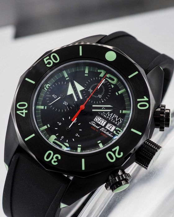 НОВ - TEMPVS COMPVTARE Shark Watcher 47 mm Black