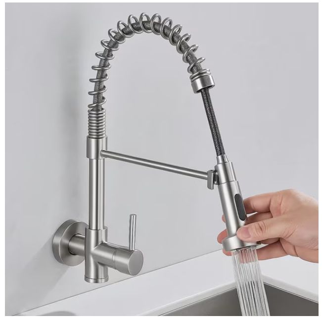 Baterie bucatarie telescopica, 360°, dus extensibil cu 2 functii