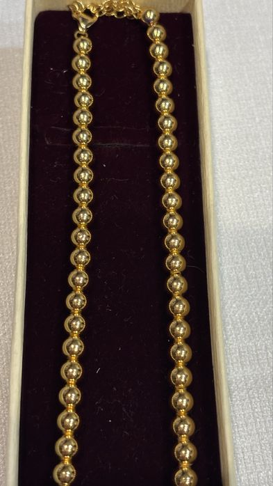 Vând colier din argint placat cu aur 28 gr